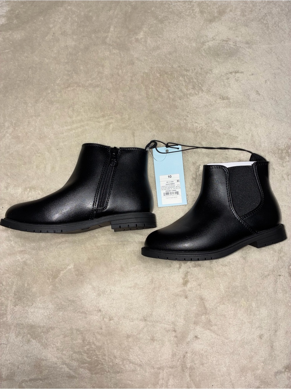Cat & Jack Black Kids Chelsea Ankle Boots
